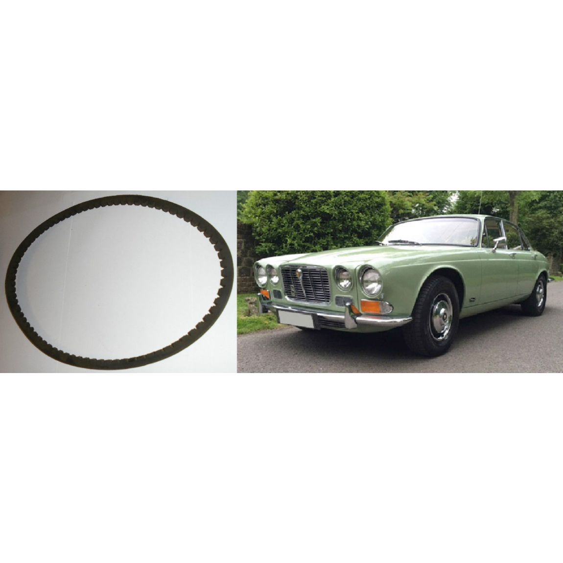 FAN BELT (Jaguar XJ6 Ser.1 )   (2.8 Litre)   (**No PAS ** )  (1968- 73)  